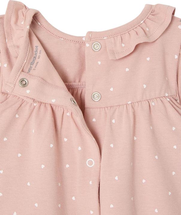 Image du produit Vertbaudet Bio-Kollektion: Baby-Set aus Kleid, Leggings & Haarband, Herzen (56)
