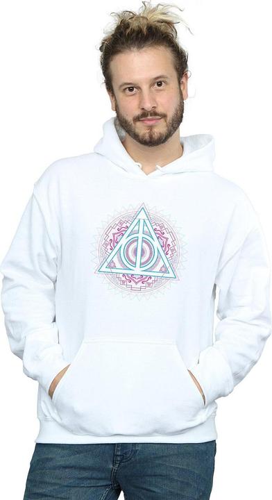 Immagine prodotto Neon Deathly Hallows Felpa con Cappuccio Uomo (S)