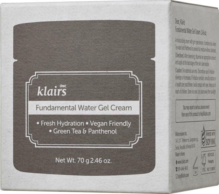 Produktbild Klairs Fundamental Water Cream (70 ml, 24h Creme)