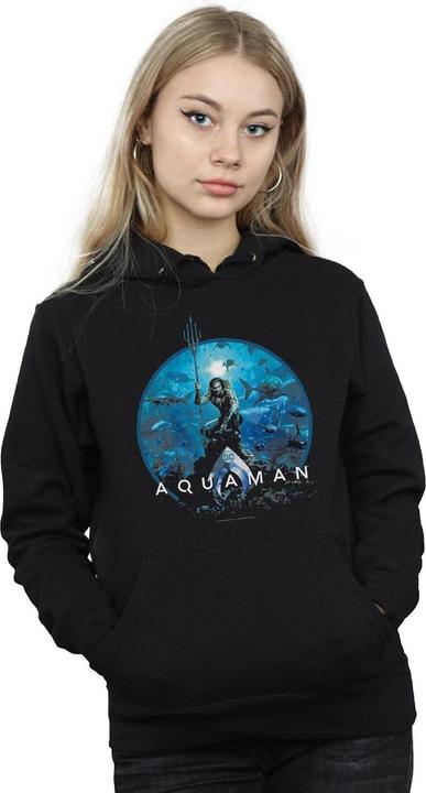 Produktbild Aquaman Circle Poster Kapuzenpullover (L)