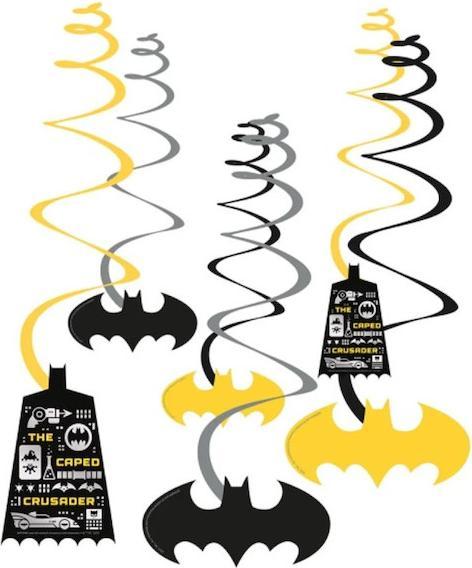 Immagine prodotto Amscan 6 spirali decorative Batman Lunghezza carta 60 cm