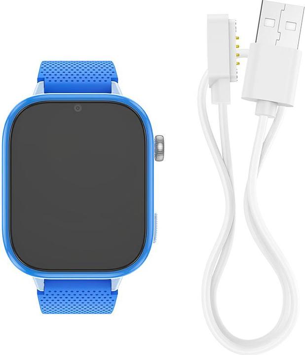 Actual product image Hoco Headphone with microphone smartwatch for kids with call function 4G Y101 blue