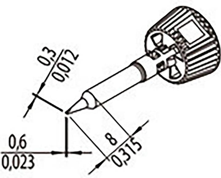 Produktbild 0142CDLF06/SB Lötspitze Spitzen-Grösse 0.60 mm Inhalt 1 St. (Lötkolben)
