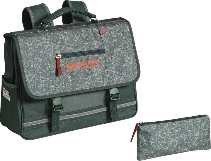 Produktbild Vertbaudet Jungen-Set: Schultasche & Federmappe DINOS