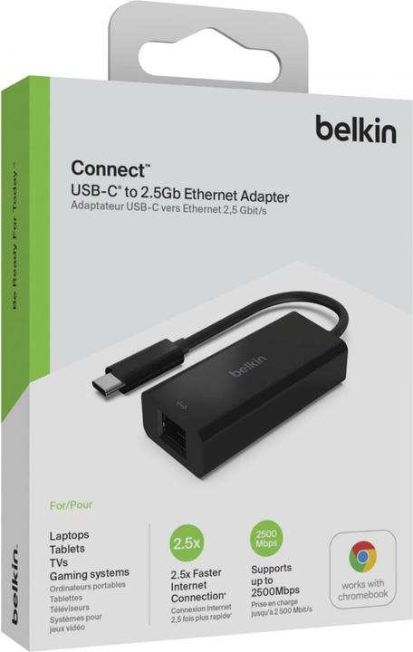 Produktbild Belkin Usb 4 to RJ-45 (USB-C, RJ45 2.5 Gigabit Ethernet (1x))