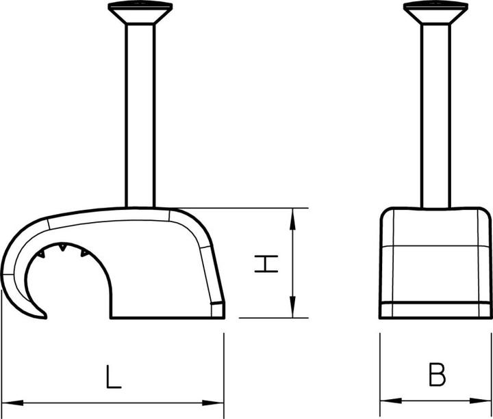 Produktbild OBO Bettermann 2026 35 LGR SP - Nagelschelle - 7-12 mm