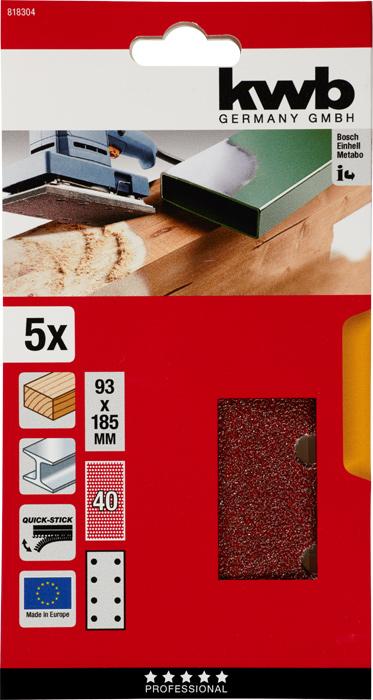 Produktbild kwb Klstr.Korund Gelocht 93X180 K 40 (40)
