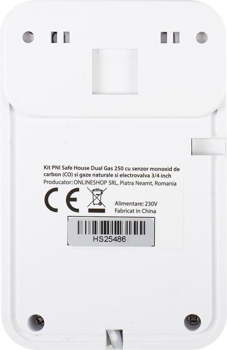 Actual product image PNI Safe House Dual Gas 250 package with sensors for 2 types of carbon monoxide gas (CO) and natural