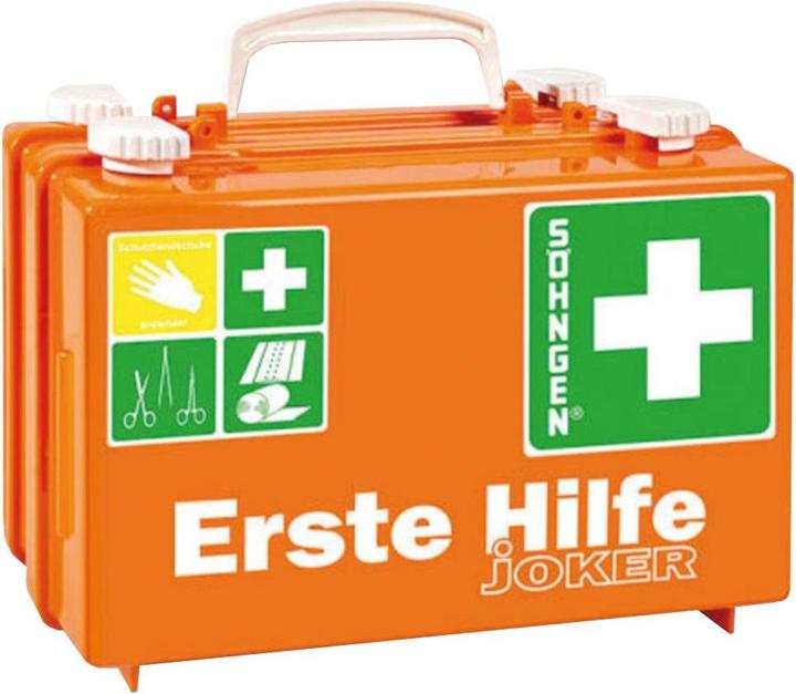 Actual product image Söngen First aid kit Quick-CD Joker, DIN 13157, 3 levels, w. twist locks, incl. wall bracket (First aid set accessories)
