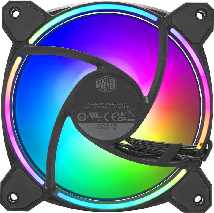Actual product image Cooler Master COOELR MASTER MasterFan MF120 Halo 2 3in1 (120 mm, 3 x)