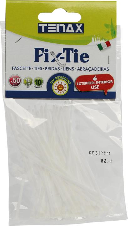 Produktbild Tenax Fix Tie (50 Stück) (Kunststoffkabelbinder, 100 mm, 50 Stk.)
