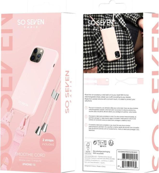 Actual product image So Seven Coque Smoothie Cord Rose Iphone 13