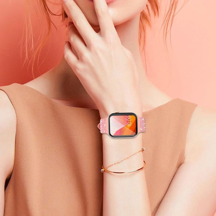 Produktbild Kingxbar Glitter Watch Band Series (38 mm, 40 mm, Silikon, Apple Watch Series 1, Apple Watch Series 2, Apple Watch Series 3, Apple Watch Series 4, Apple Watch Series 5, Apple Watch Series 6, Apple Watch SE)
