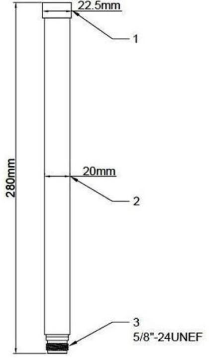 Produktbild Delock WLAN Antenne, 6-8 dBi, starr,Outdoor (WLAN)