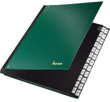 Actual product image Bene Desk file A-Z polypropylene green 24 compartments (1 x)