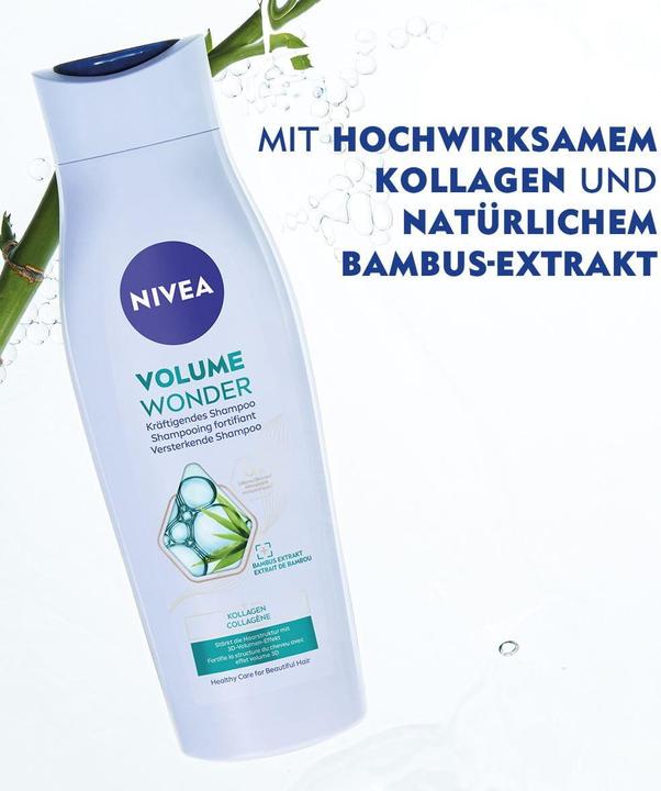 Actual product image NIVEA VOLUMEN & KRAFT Shampoo 250 ml (250 ml, Liquid shampoo)
