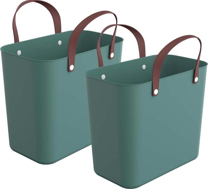 Produktbild Rotho 2er-Set Einkaufskorb, Grün