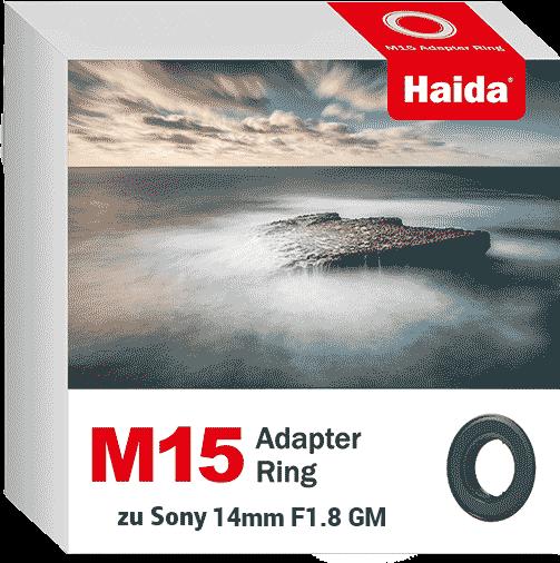 Produktbild Haida M15 Adapter Ring zu Sony 14mm F1.8 GM Objektiv (Obektivfilter Halter)