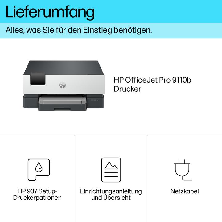 Image du produit HP OfficeJet Pro 9110b (Thermodirecte, Couleur)