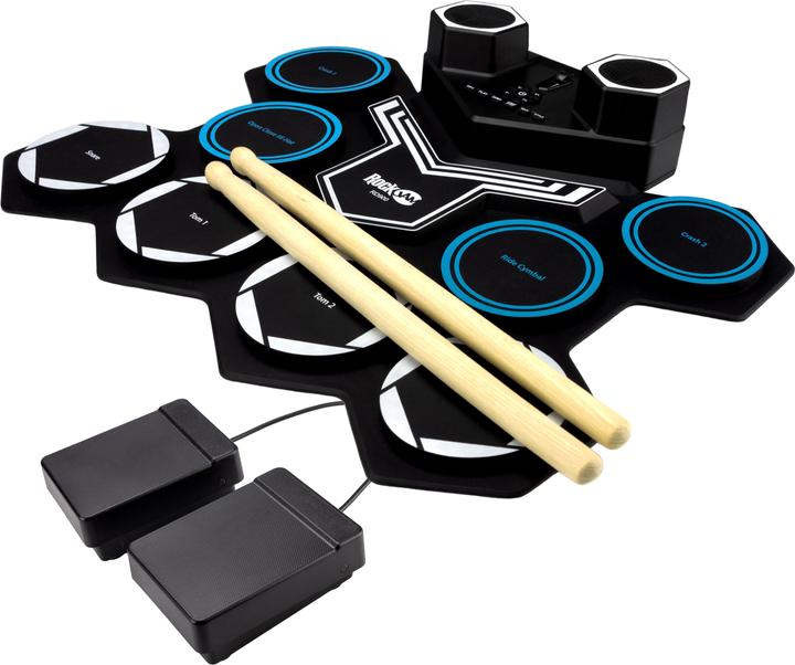 Actual product image PDT RockJam Roll Up Drum Kit Bluetooth (E-drum)