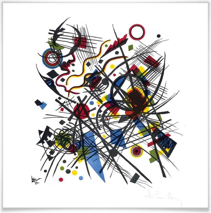 Image du produit Trenddeko Kandinsky - Lithographie pour le dossier du Bauhaus (50 x 50 cm)