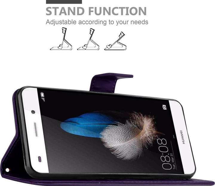 Image du produit Cadorabo Couverture du livre de fleurs (Huawei P8 Lite)
