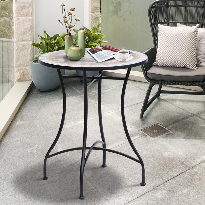 Image du produit Outsunny Runder Mosaiktisch (60 cm)