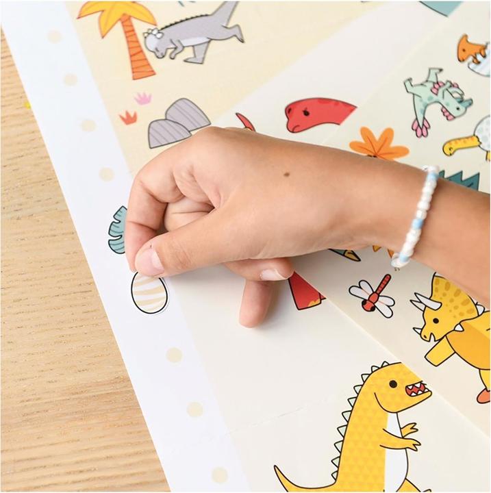 Actual product image Poppik Sticker Creative Poster Dinosaur