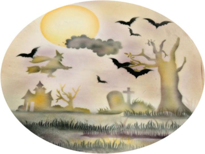 Produktbild Martellato Airbrush Schablone Halloween