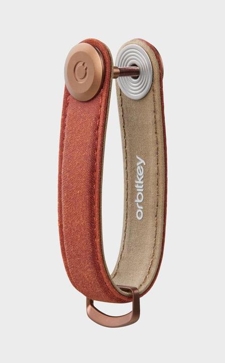 Orbitkey Waxed Canvas Key Organiser - Brick Red