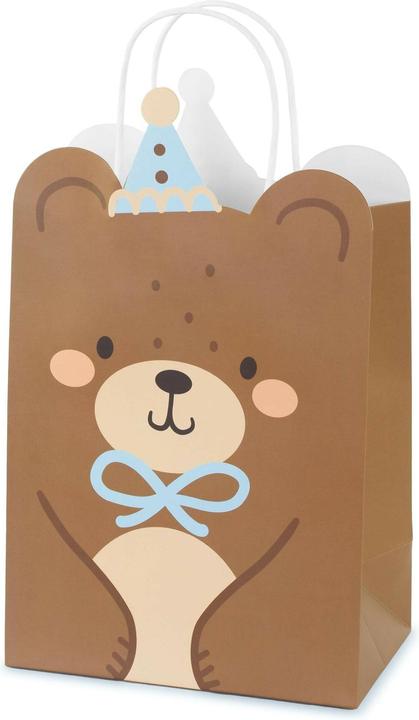 Immagine prodotto Partydeco Borsa regalo orsetto 18 x 29 x 10,5 cm, 1 pezzo (Borsa da regalo, 1 x)