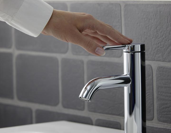Actual product image Duravit Single lever basin mixer C.1 M with pop-up waste black matt