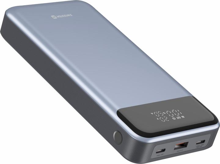 Actual product image Swissten POWER BANK 30000 mAh 133W POWER DELIVERY GREY (30000 mAh, 133 W)