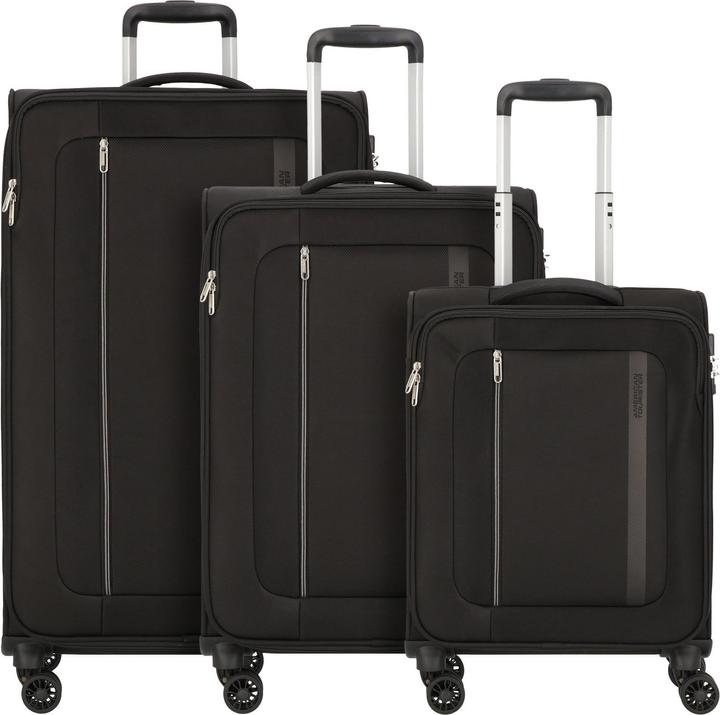 Produktbild American Tourister Blazing Ride 4 Rollen Kofferset 3-teilig mit Dehnfalte (211 l, XL (ab 115l))