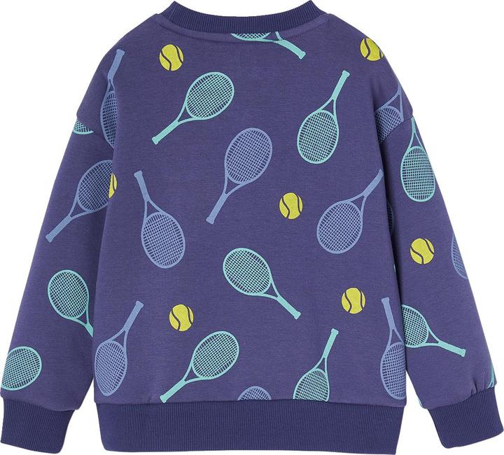 Vertbaudet Jungen Sport-Sweatshirt mit Tennis-Print und Recycling-Polyester