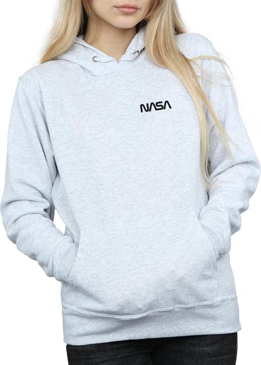 Immagine prodotto Nasa Modern Logo Chest Felpa con Cappuccio Donna (M)