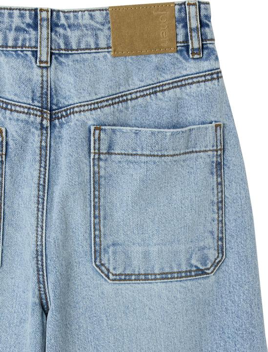 Actual product image Jonen Girls' loose-fit jeans with used effect (128)