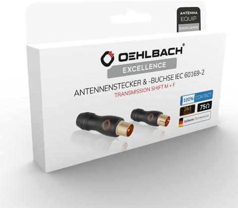 Actual product image Oehlbach Antenna Adapter Transmission Shift IEC Male/Female Connector (Antenna cable)