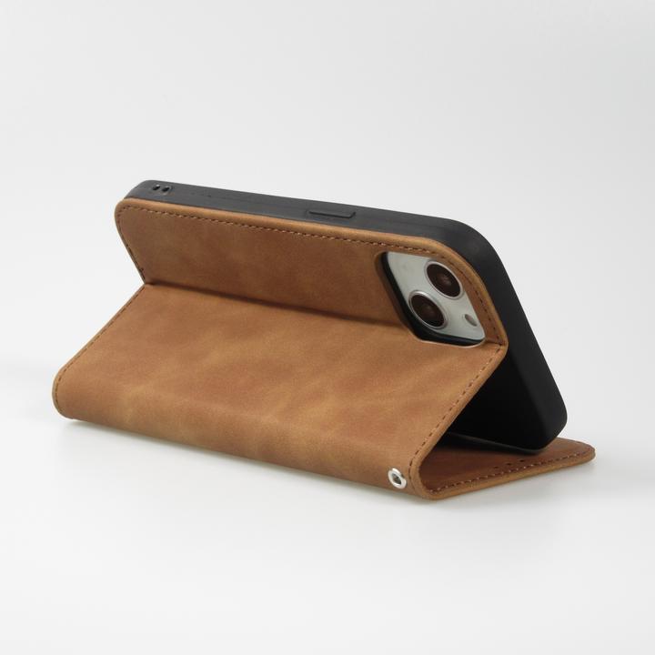 Produktbild PhoneLook Leder Tasche Flip Wallet vintage mit Magnetverschluss und Kartenhalter (Apple iPhone 13)