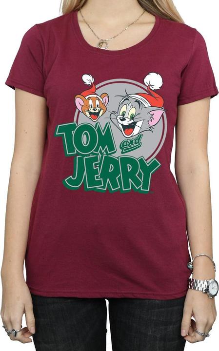 Immagine prodotto Tom & Jerry Christmas Greetings Maglietta Donna (XXL)