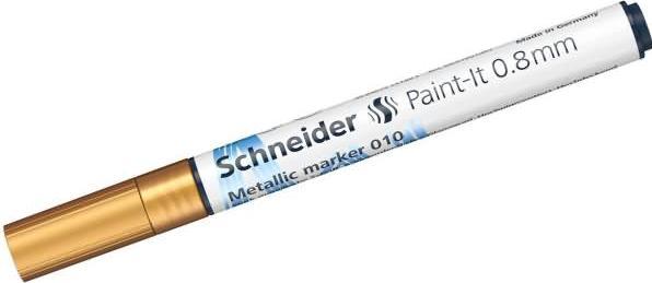 Produktbild Schneider Paint-It 010 Metallic-Marker, 0,8 mm, Metallic-Silber (gold metallic, 0.80 mm, 1 x)