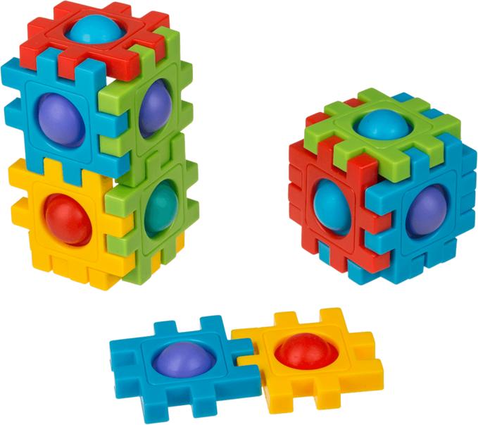 Actual product image Out of the blue Ootb - Fidget building blocks, approx. 4 cm, set of 12