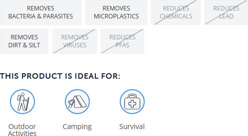 Actual product image LifeStraw Personnel