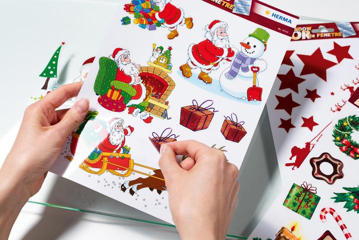 Actual product image HERMA Window picture Christmas drive 1 sheet