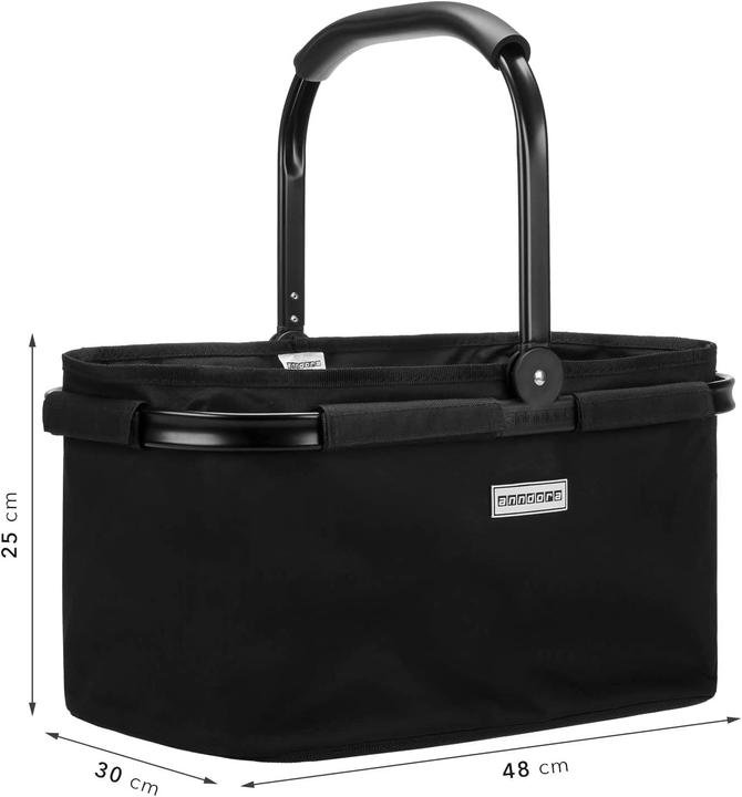 Produktbild Anndora Einkaufskorb FULL BLACK 22 Liter