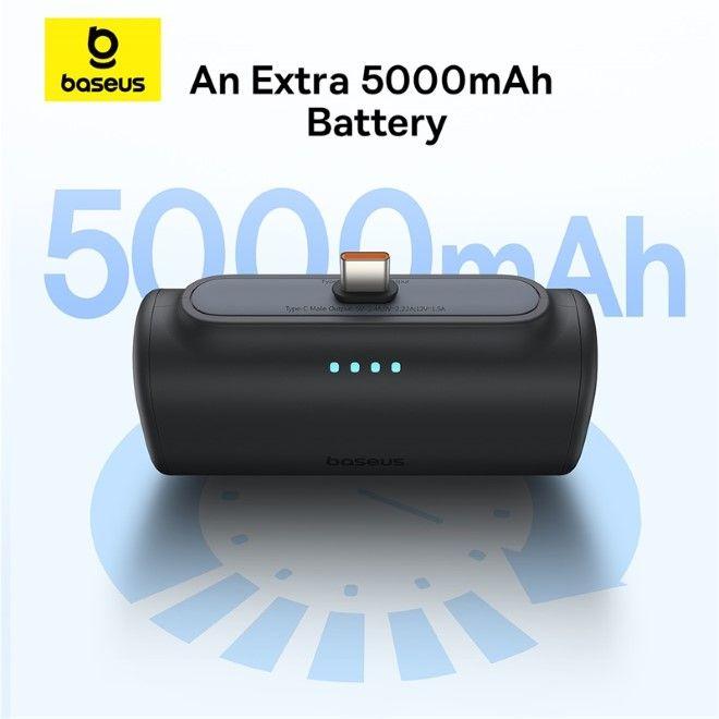 Actual product image Baseus Compact Series Fast Charging USB-C Powerbank 20W (5000 mAh, 20 W, 18 Wh)