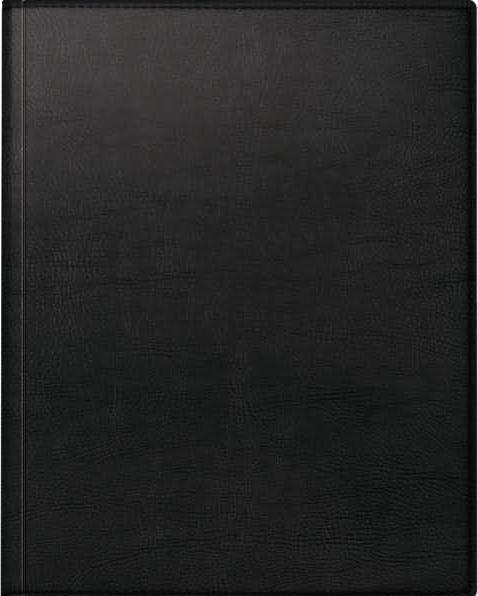 Produktbild Rido Buchkalender Managerkalender TM 20,5x26cm 1 Woche/2 Seiten Kunstleder schwarz 2025 (Englisch, Deutsch, Französisch)