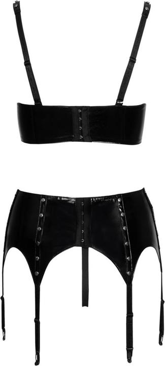 Actual product image Black Level Vinyl Shelf Bra Set M (M)