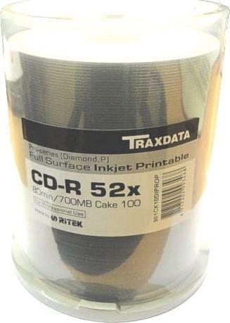 Traxdata CD-R 700 MB 52x100 units (TRCGCD) (100 x)