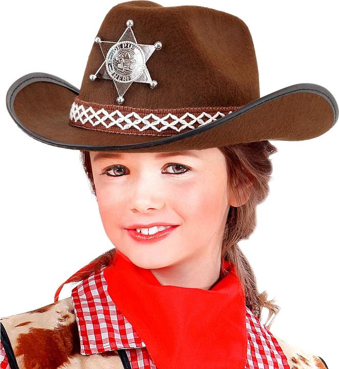 Actual product image Magni WIDMANN Cowboyhut mit Sherifstern braun Kindergrösse